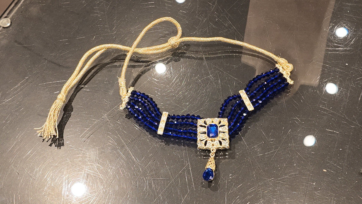 Collier Choker Bleu roi – ZEYNAYA PRESTIGE