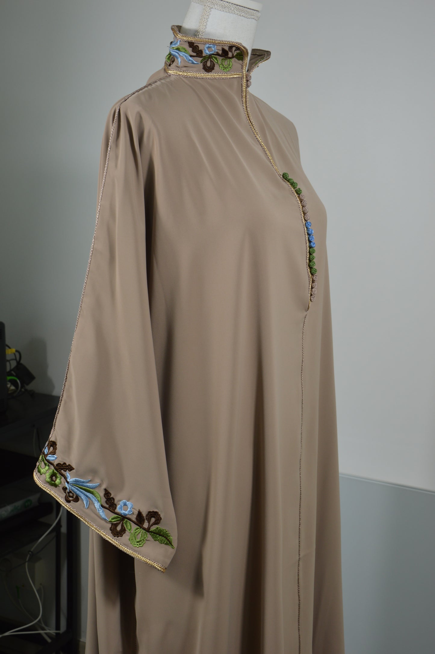 Gandoura Col Montant Nude Cappuccino
