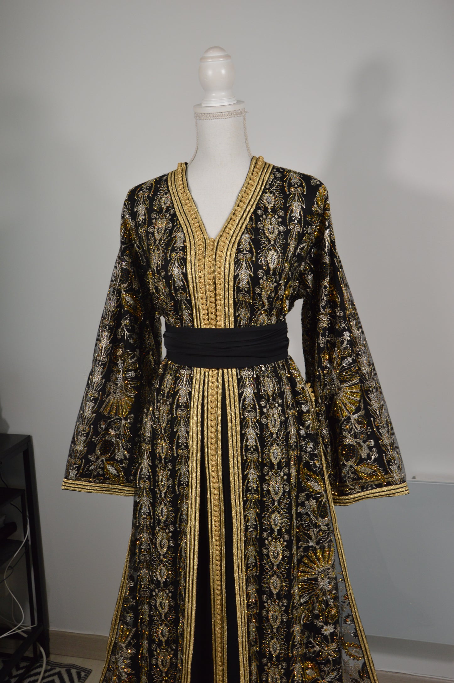 Takchita Sari Haute Couture Noir