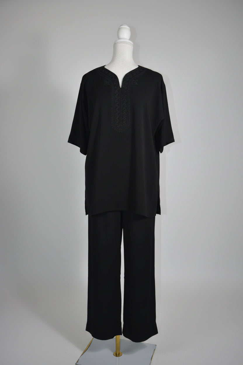 Ensemble Lin Noir Homme