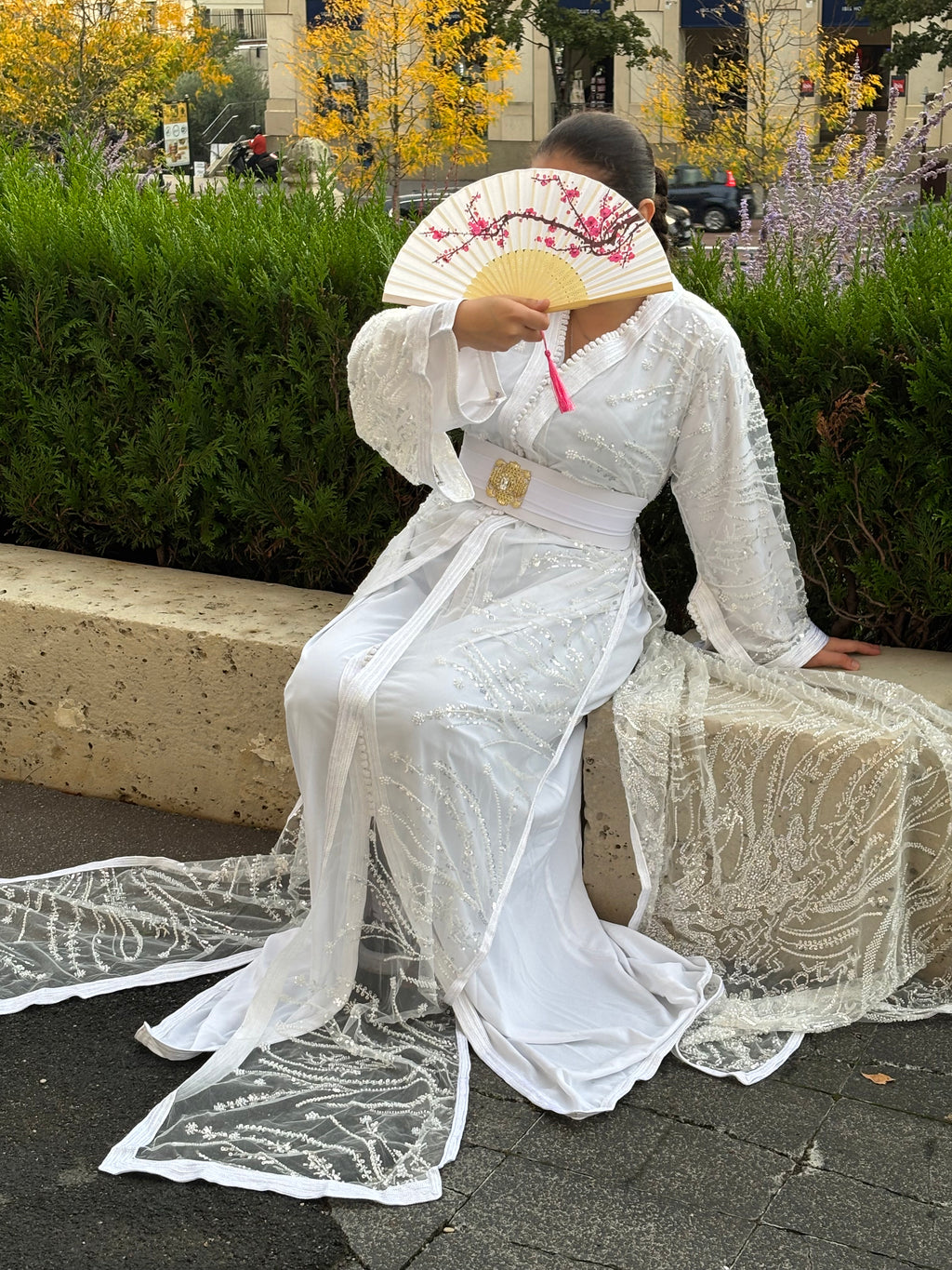 Takchita CRYSTAL BLANC sequins