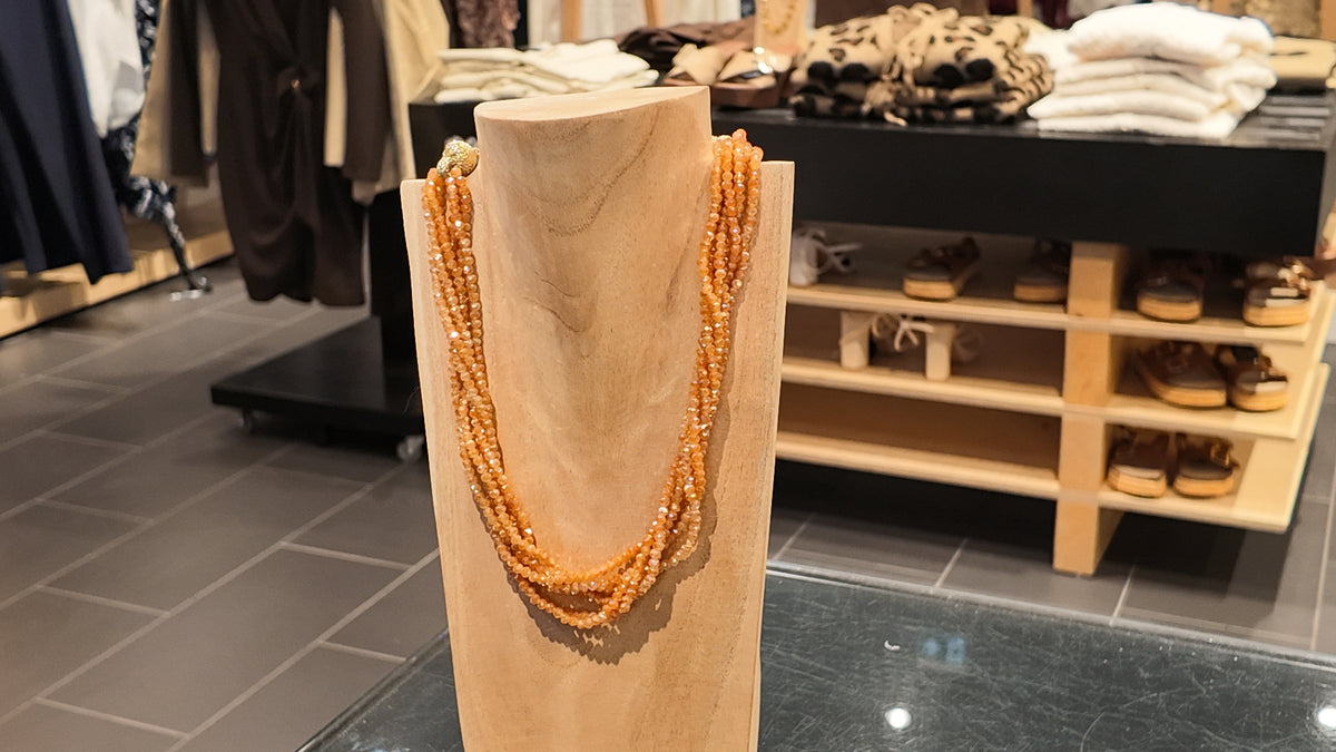 Collier Torsadée Orange – ZEYNAYA PRESTIGE