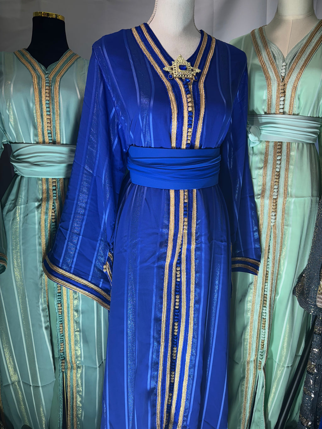 Caftan Royal JOHARA Bleu Éclat (takchita)