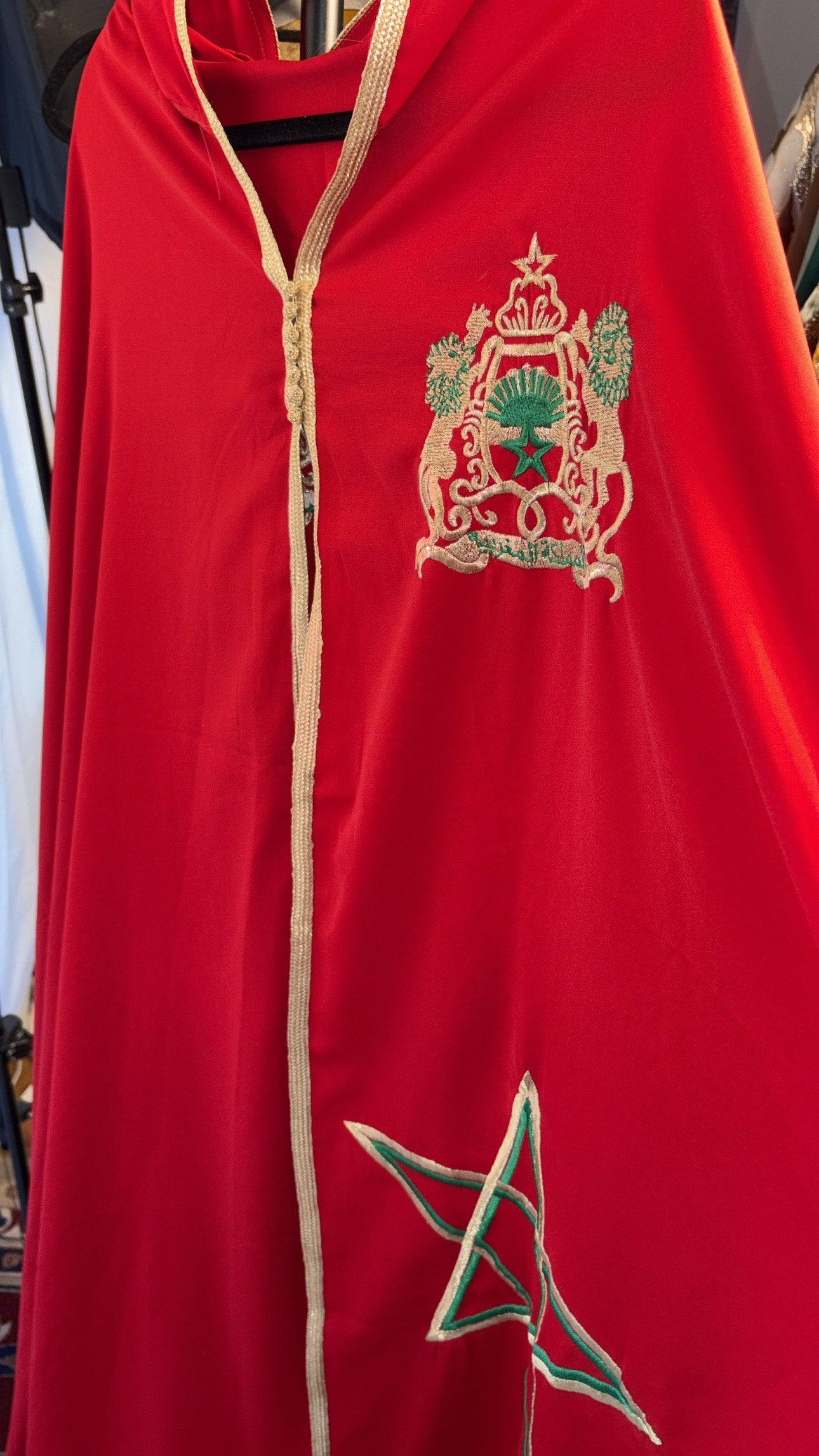 CAPE MAROCAINE ARMOIRIE ETOILE ET SIFA OR