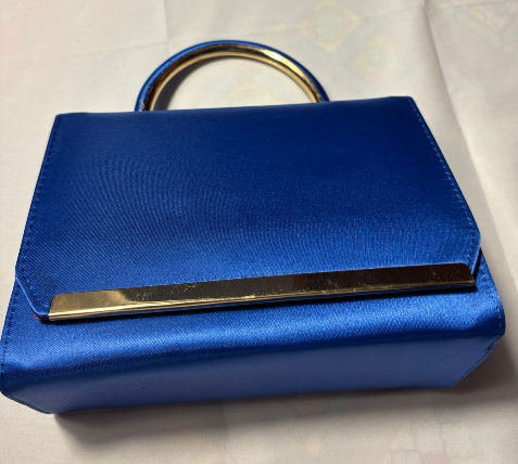 Sac de Soirée Bleu Roi - Pochette Élégante