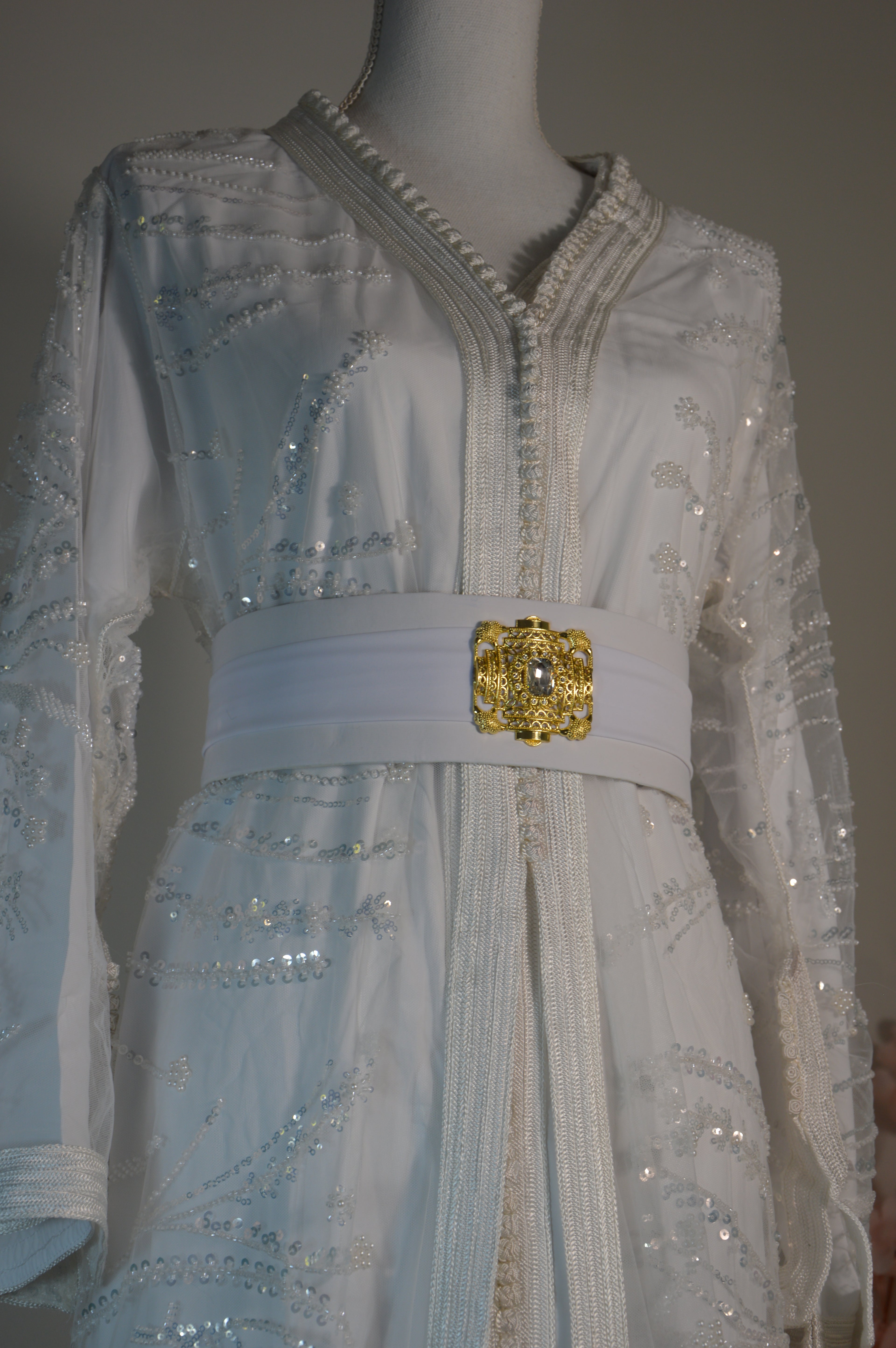 Takchita CRYSTAL BLANC sequins