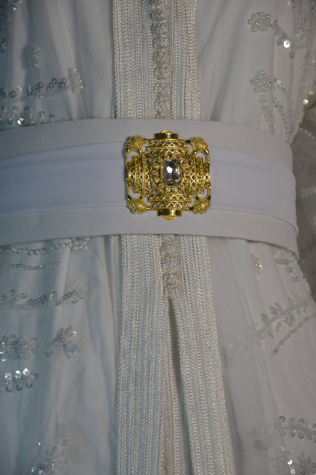 Takchita CRYSTAL BLANC sequins