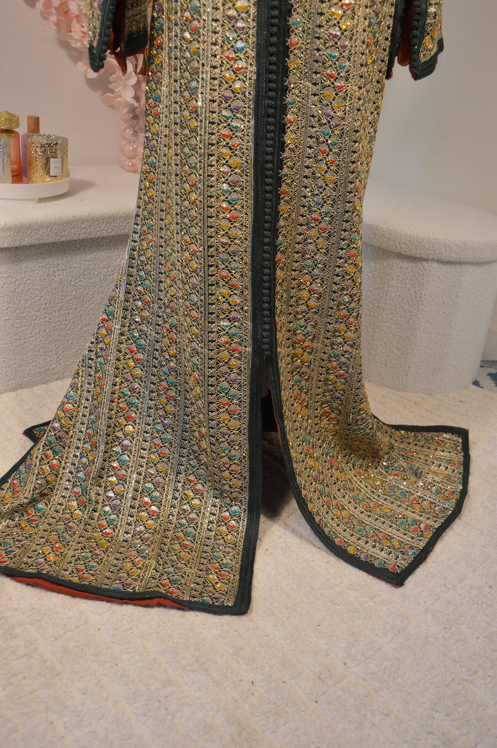 Caftan Sari Royale Multicolore – Zeynaya Collection