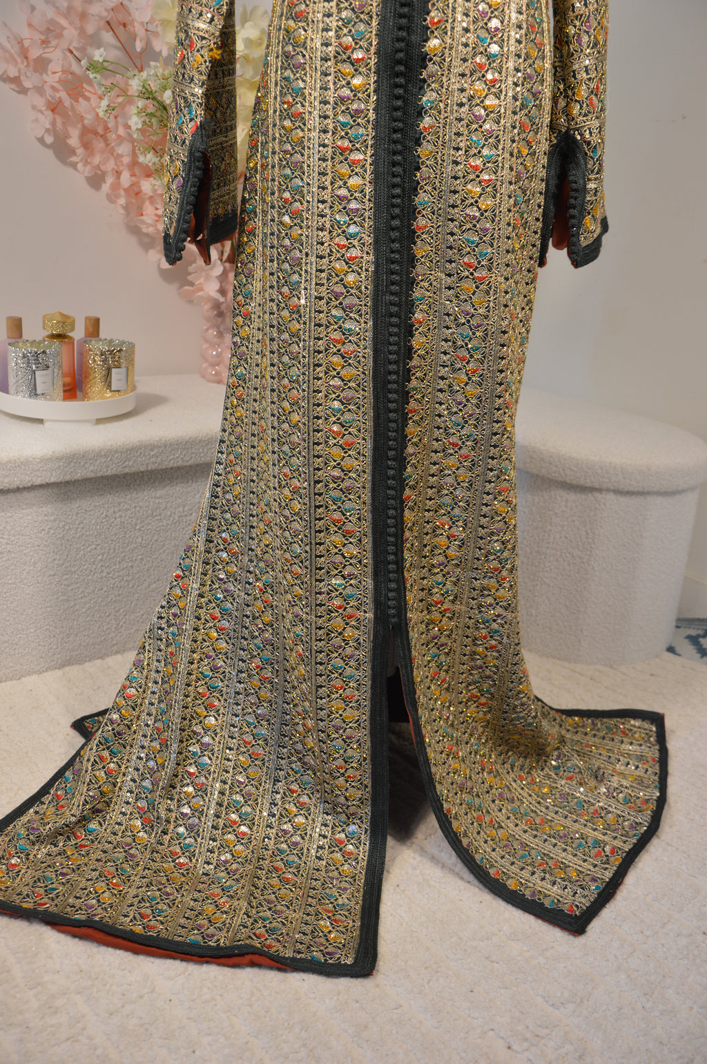 Caftan Sari Royale Multicolore – Zeynaya Collection