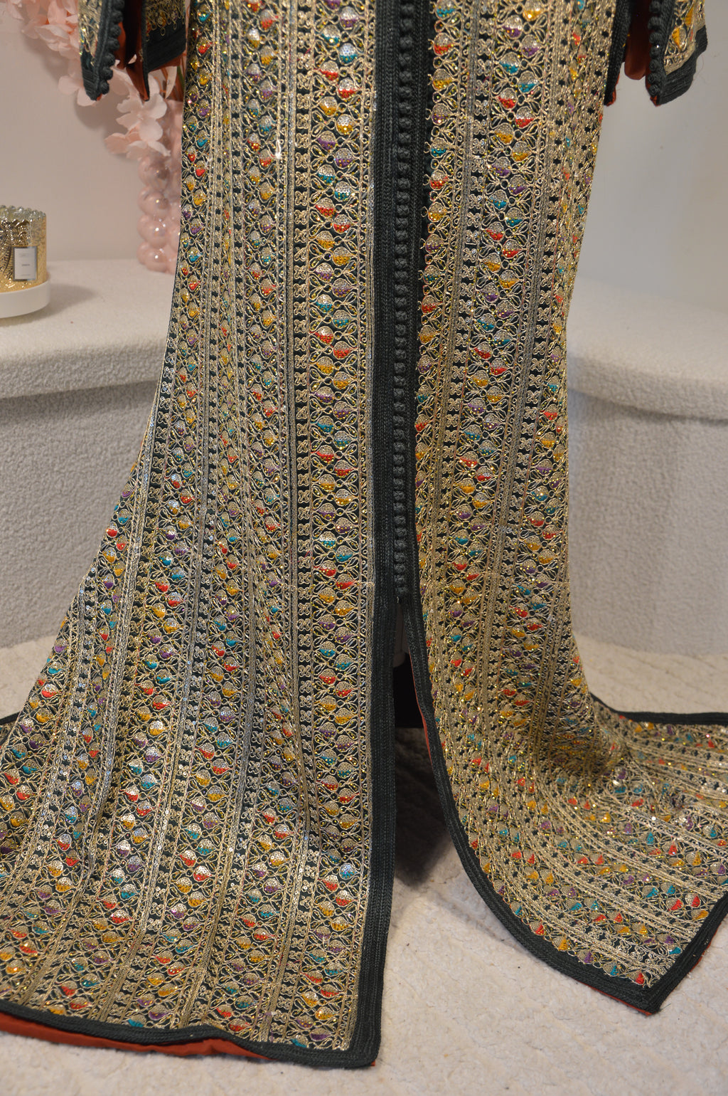 Caftan Sari Royale Multicolore – Zeynaya Collection