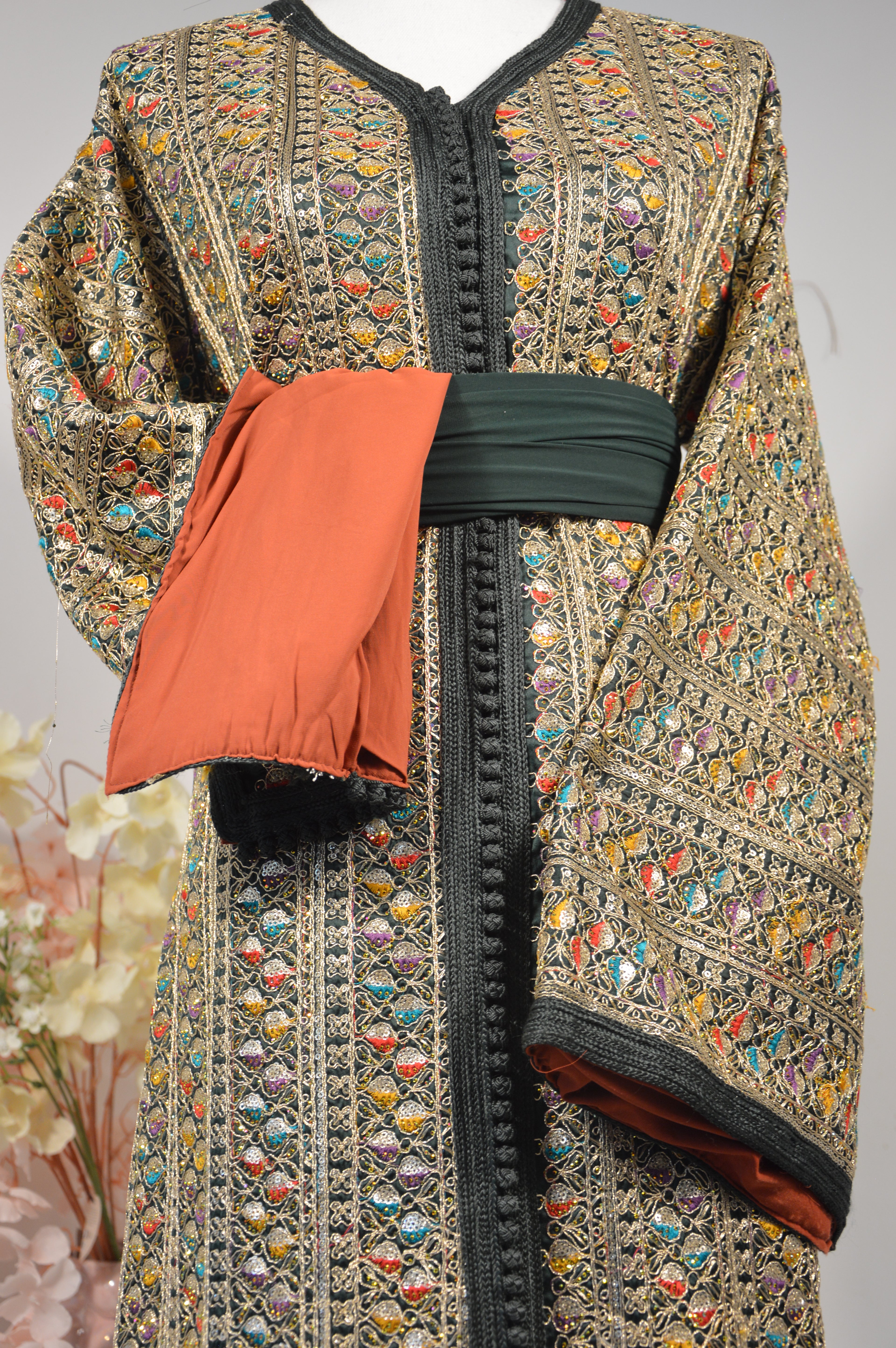 Caftan Sari Royale Multicolore – Zeynaya Collection