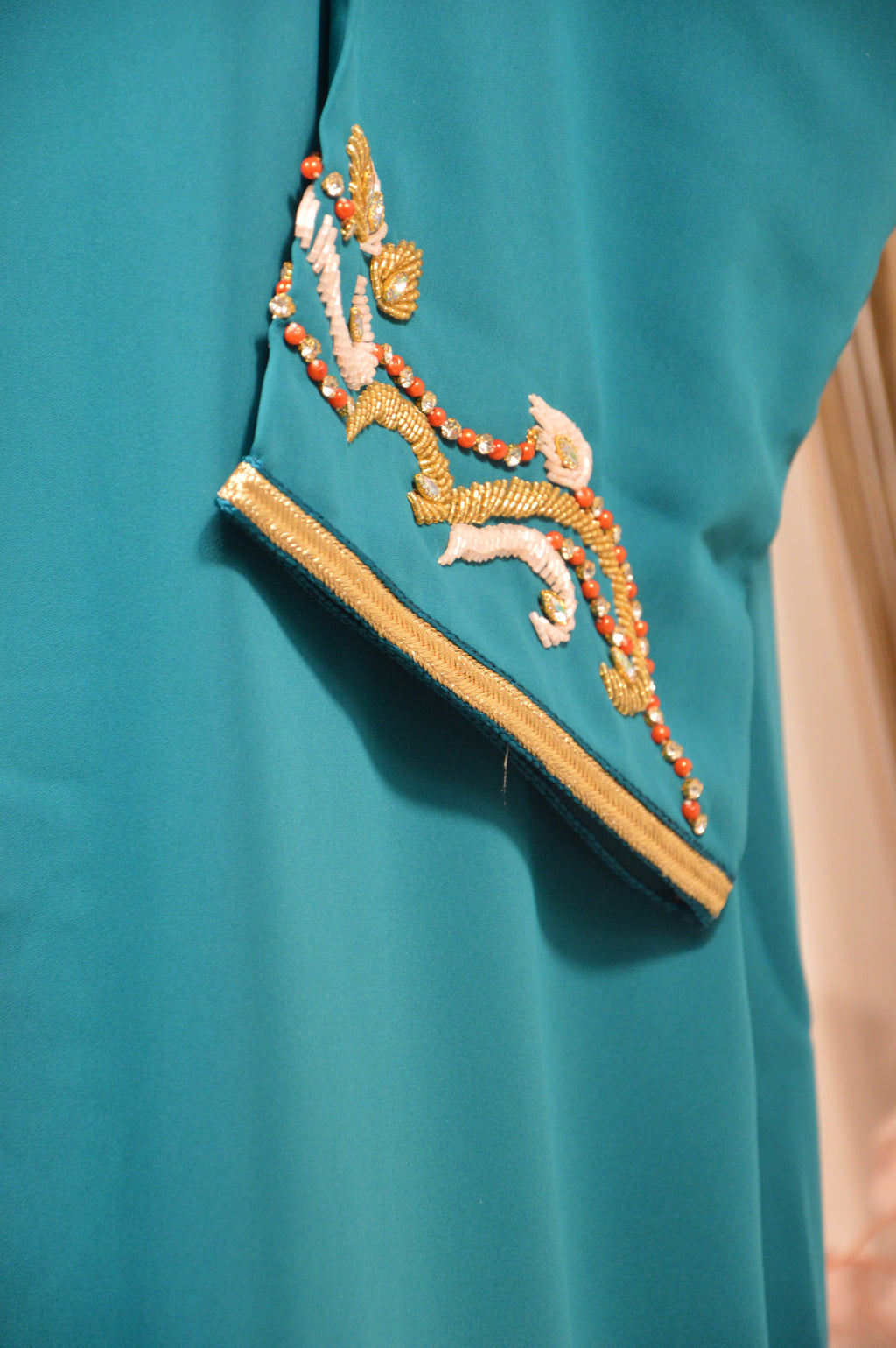Caftan Turquoise Royal "Rêve Azuré"