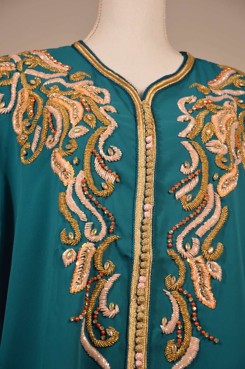 Caftan Turquoise Royal "Rêve Azuré"