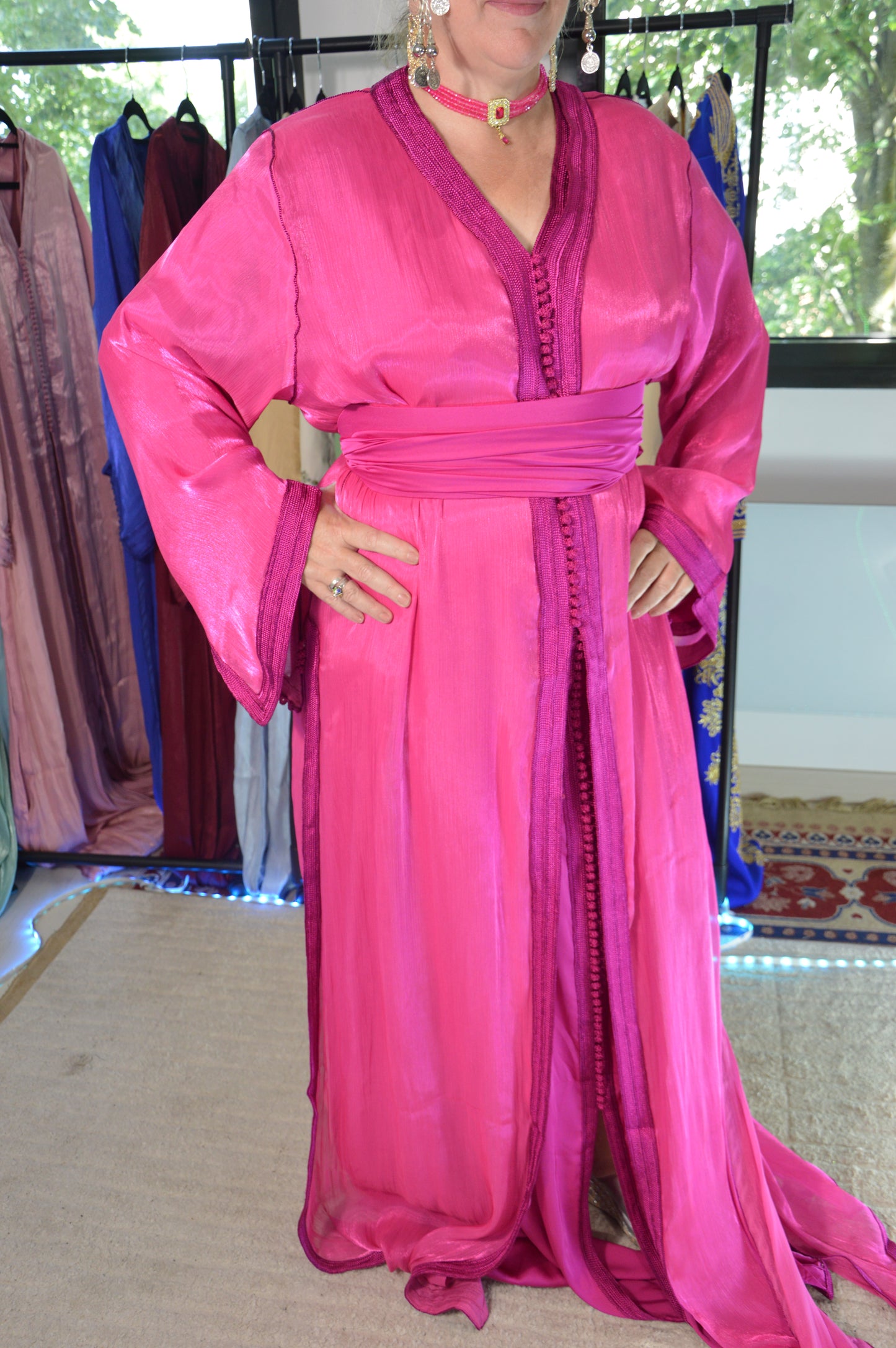 Takchita Rose Fuchsia – Broderie Artisanale
