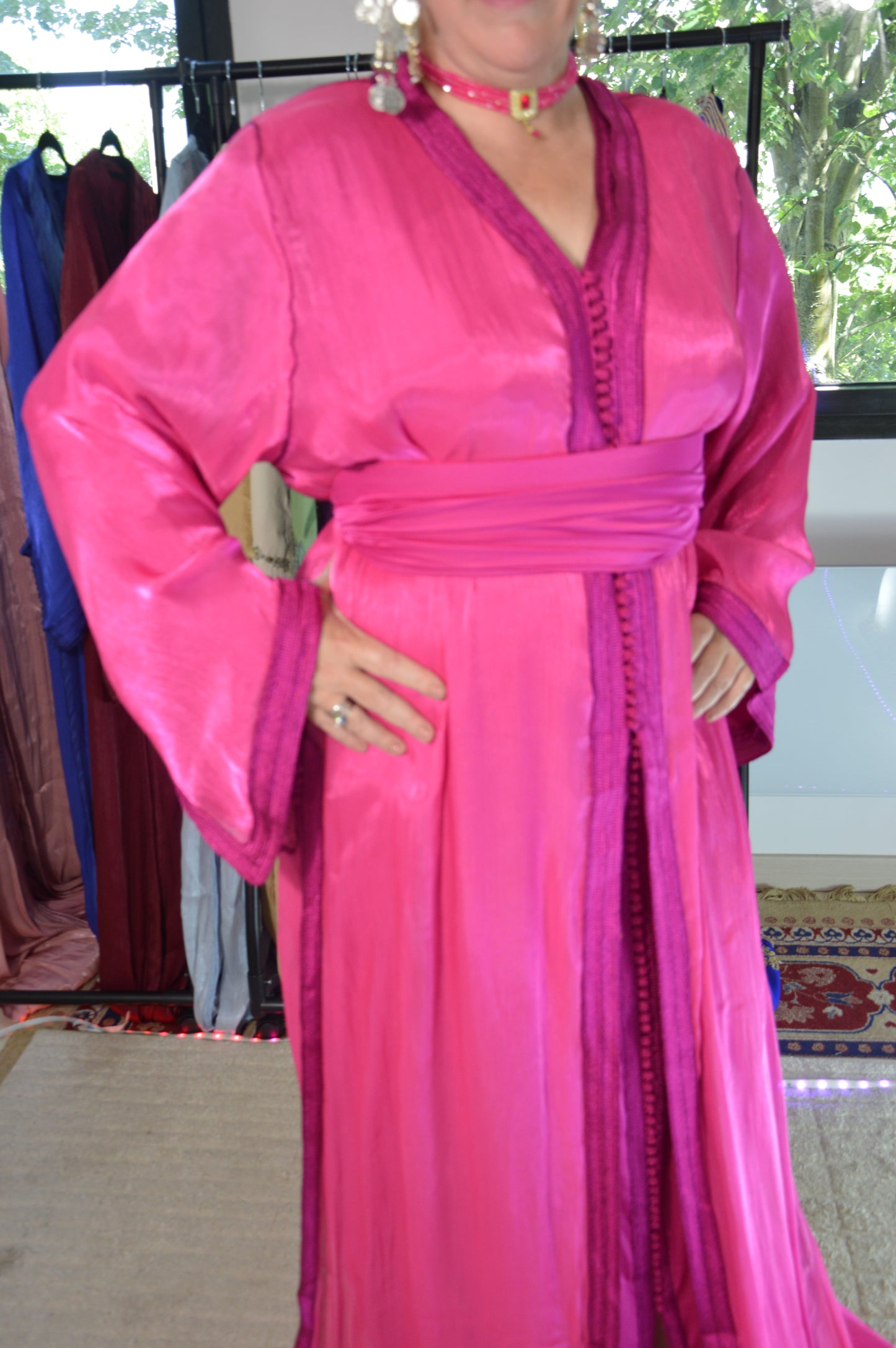 Takchita Rose Fuchsia – Broderie Artisanale
