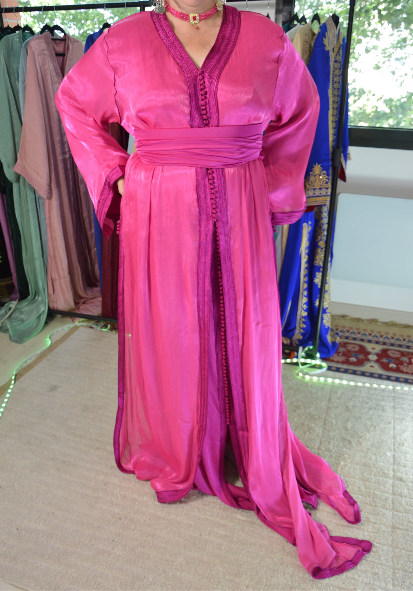 Takchita Rose Fuchsia – Broderie Artisanale