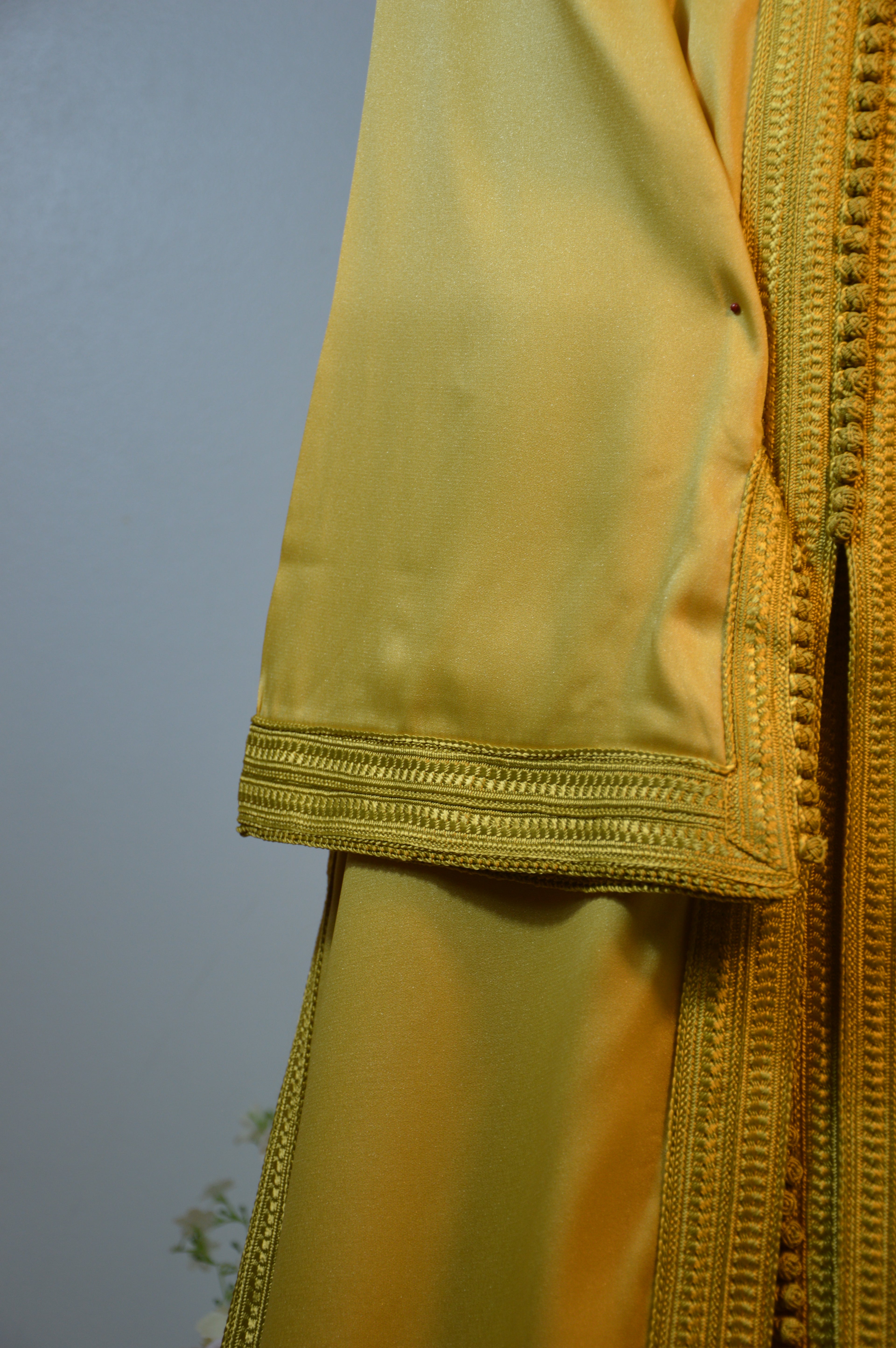 Takchita Crêpe de soie Or “Éclat d’Aurore”