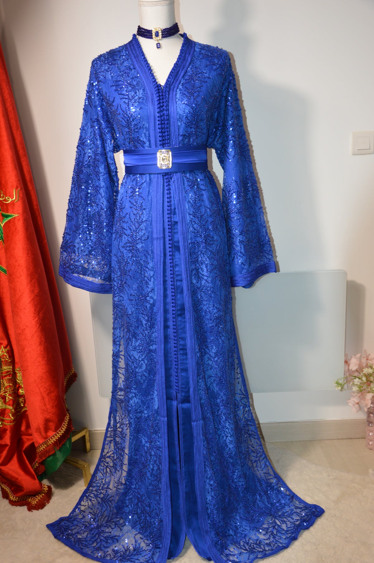 Takchita Dentella Perlée – Bleu Roi