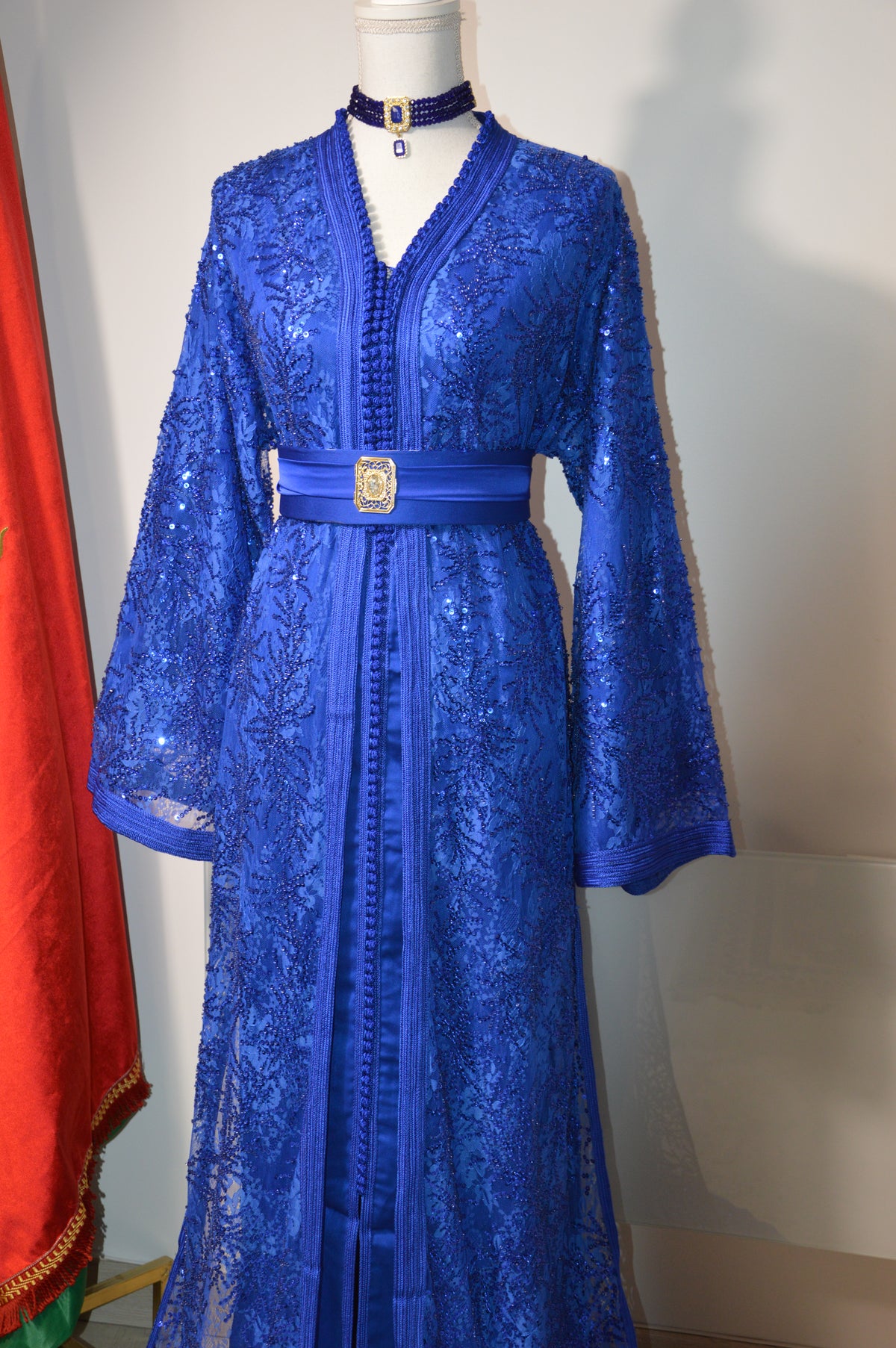 Takchita Dentella Perlée – Bleu Roi