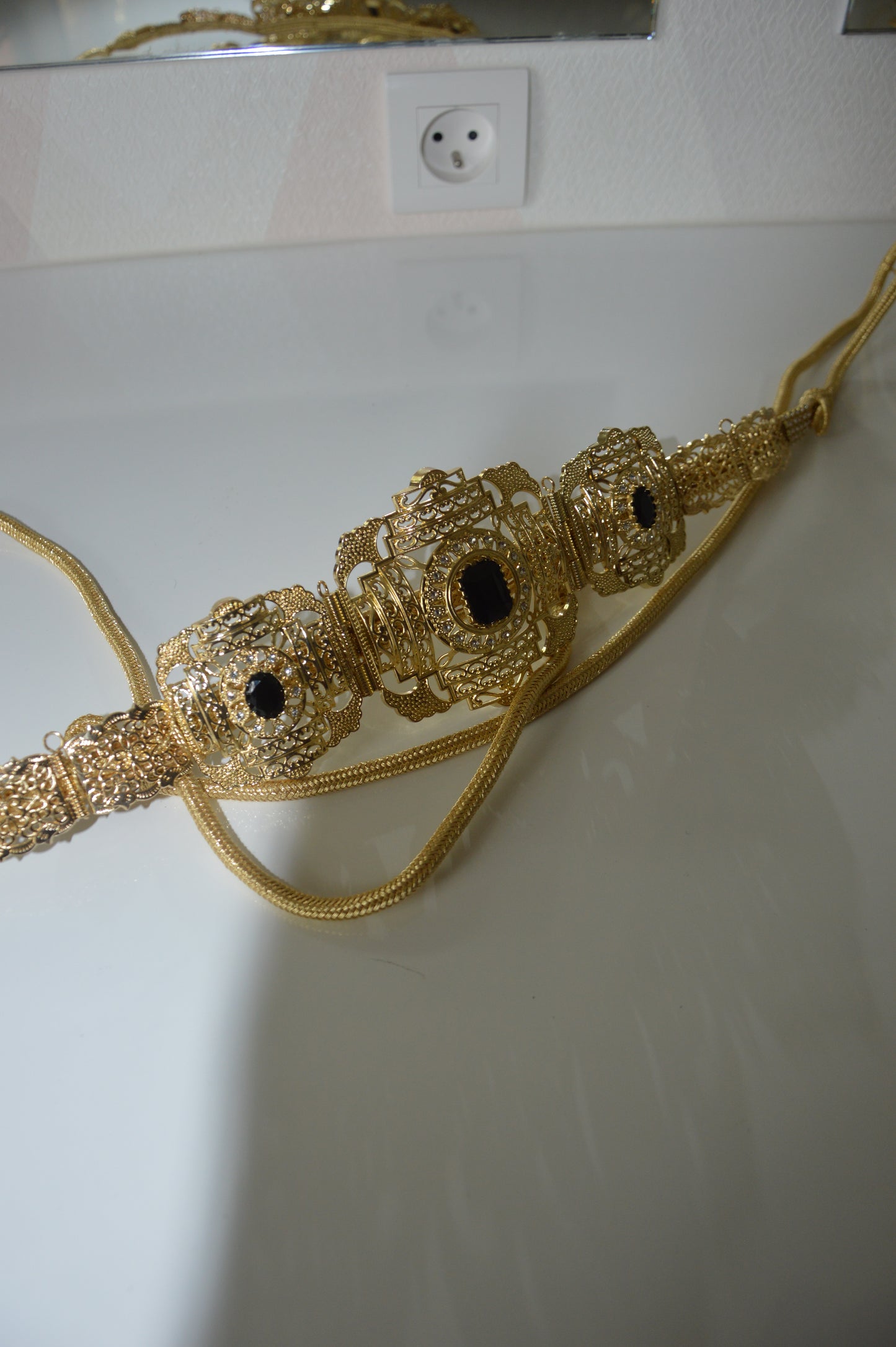 Ceinture Orientale « Sultana » — Nacre Noir