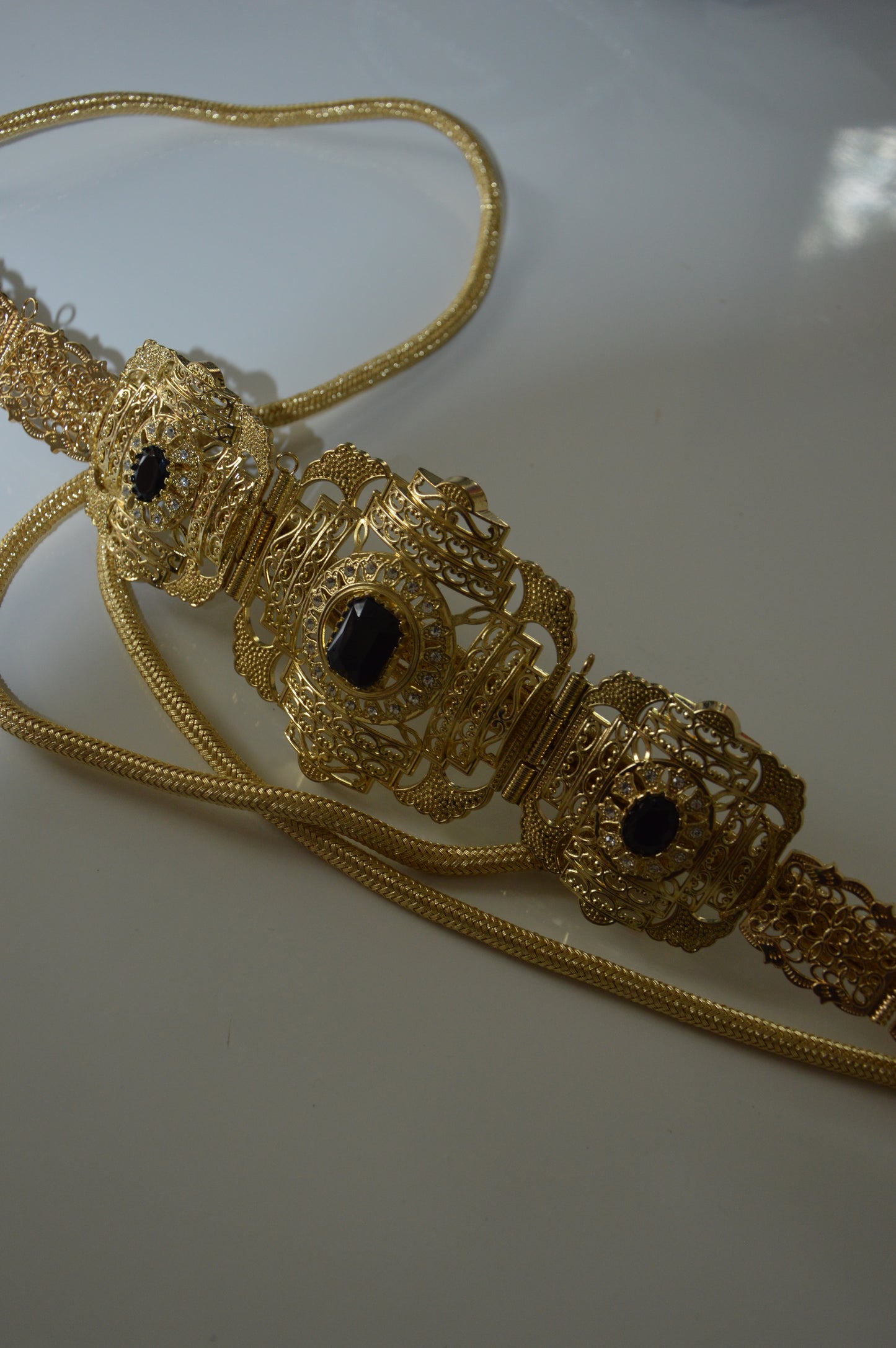 Ceinture Orientale « Sultana » — Nacre Noir