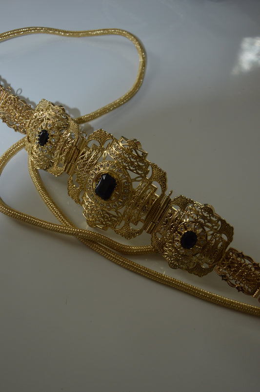 Ceinture Orientale « Sultana » — Nacre Noir