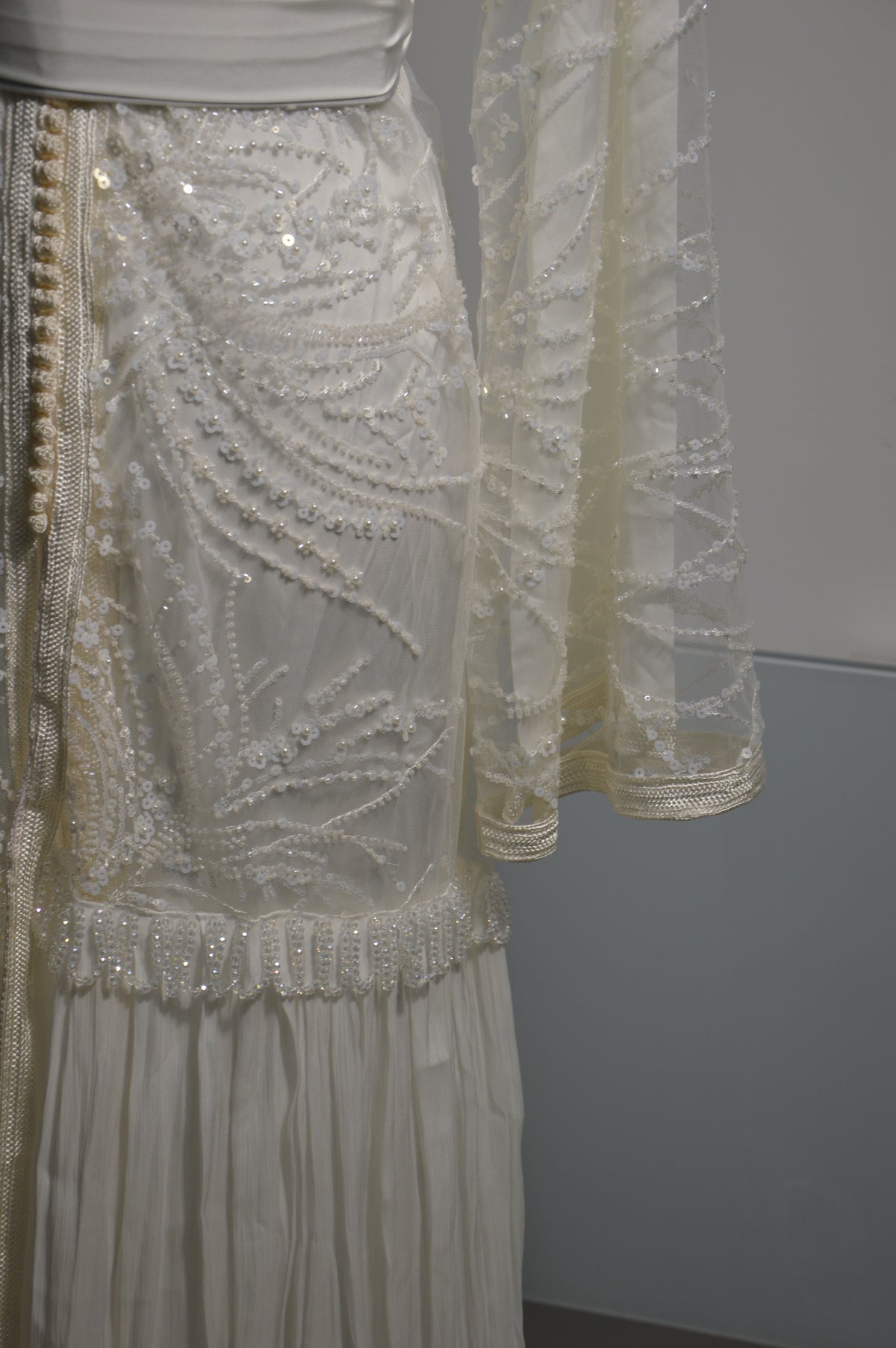Takchita Blanche Dentella – Perlée