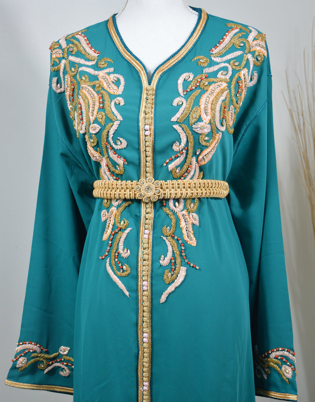 Caftan Turquoise Royal "Rêve Azuré"