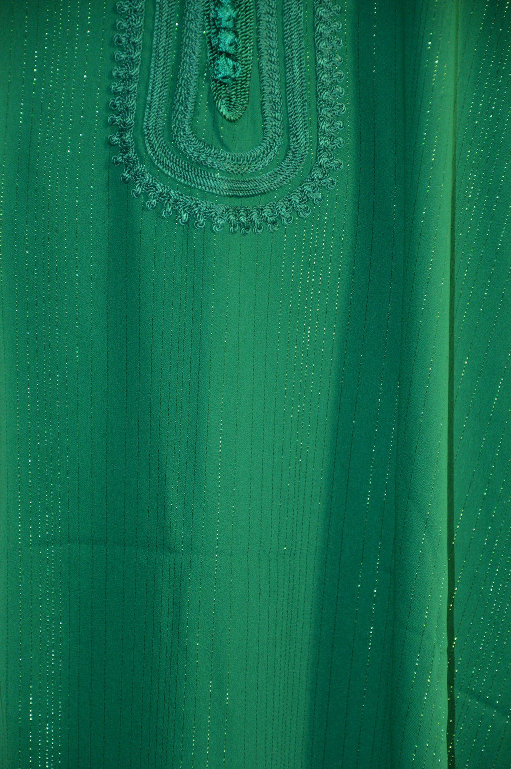 Gandoura Orientale Pailletée – Vert Émeraude