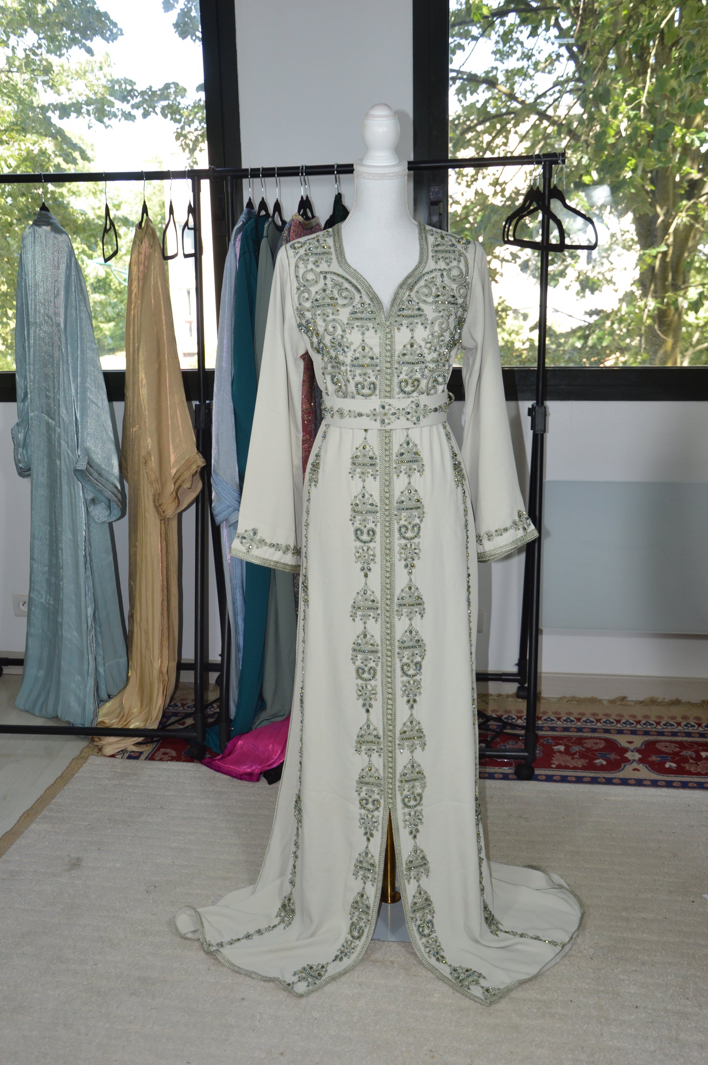 Caftan Perle Vert Clair