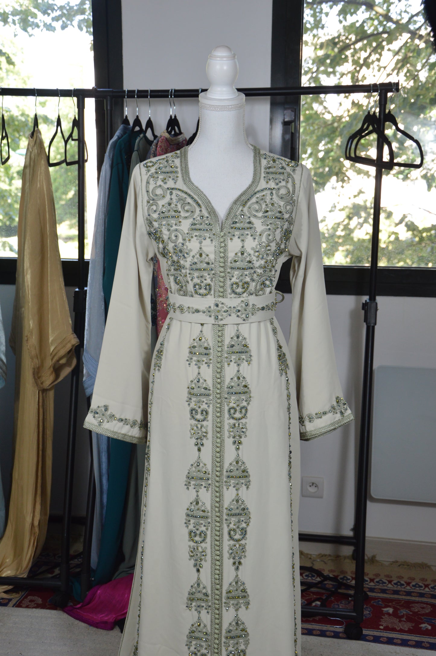 Caftan Perle Vert Clair