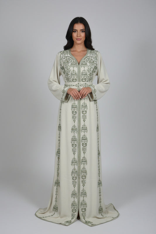 Caftan Perle Vert Clair