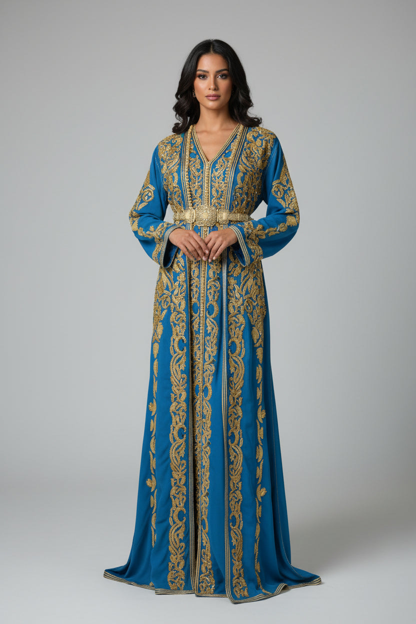 Takchita Haute Couture Bleue