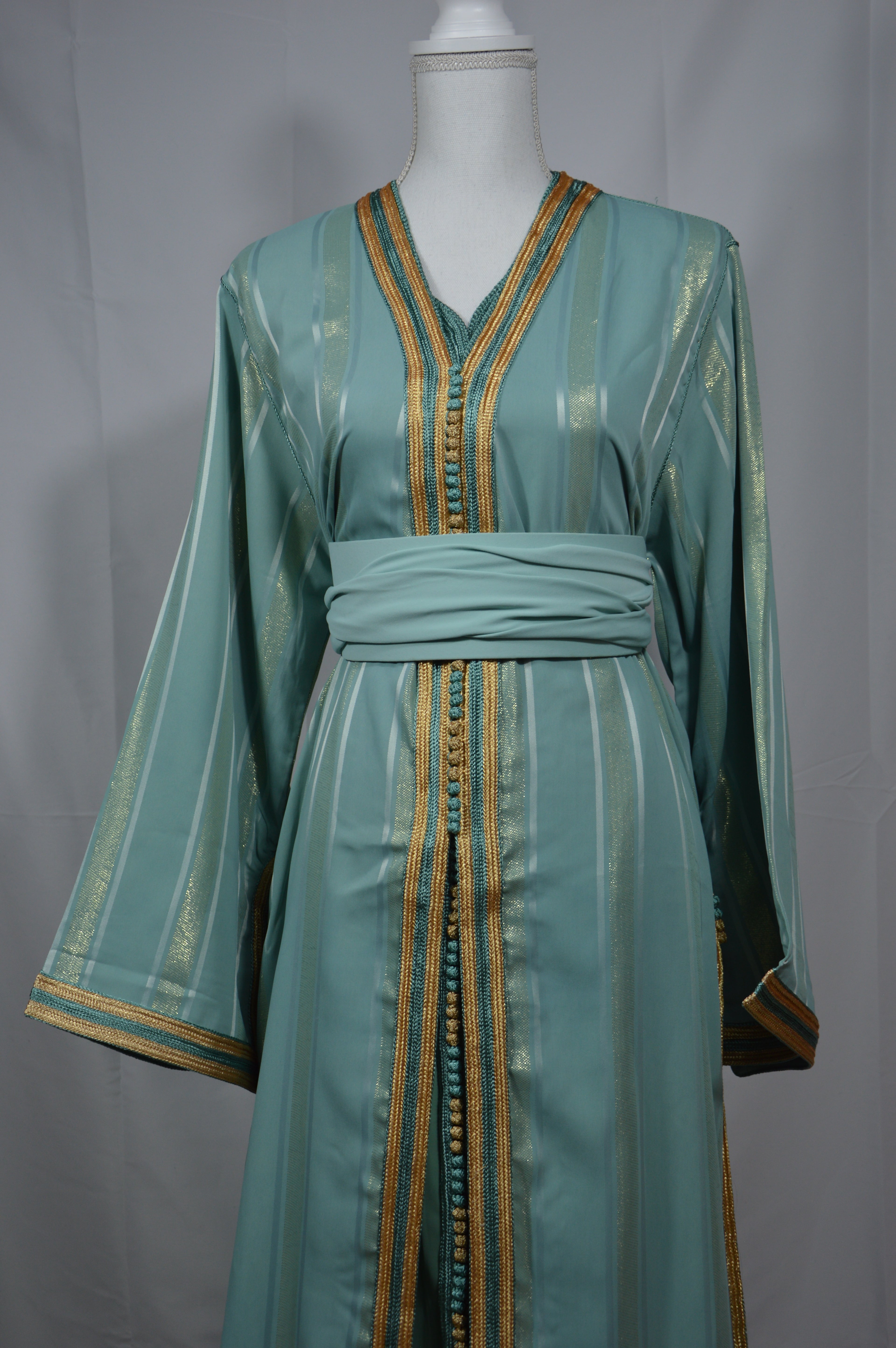 Takchita Céleste Bleu Turquoise – Élégance Royale