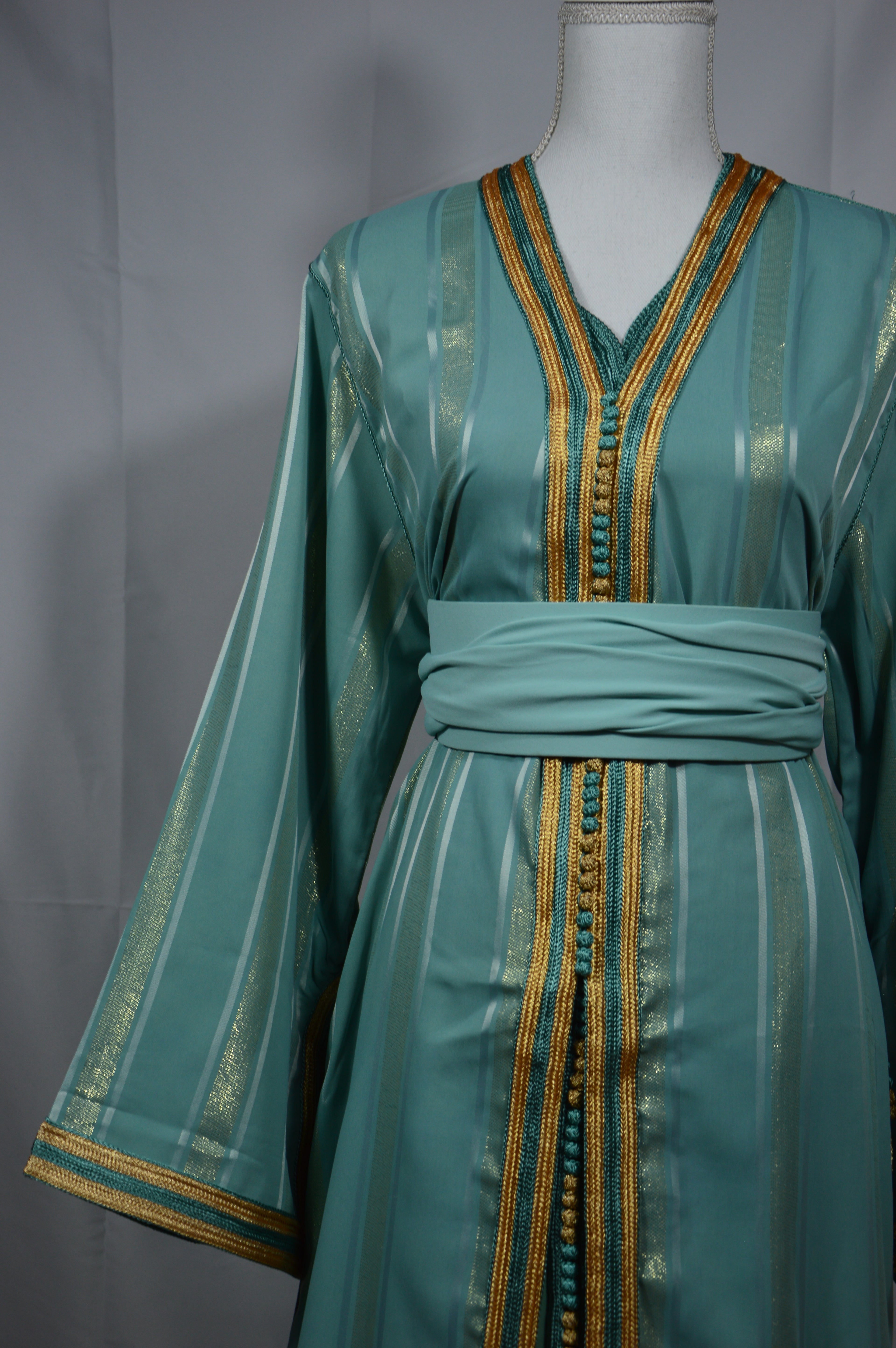 Takchita Céleste Bleu Turquoise – Élégance Royale