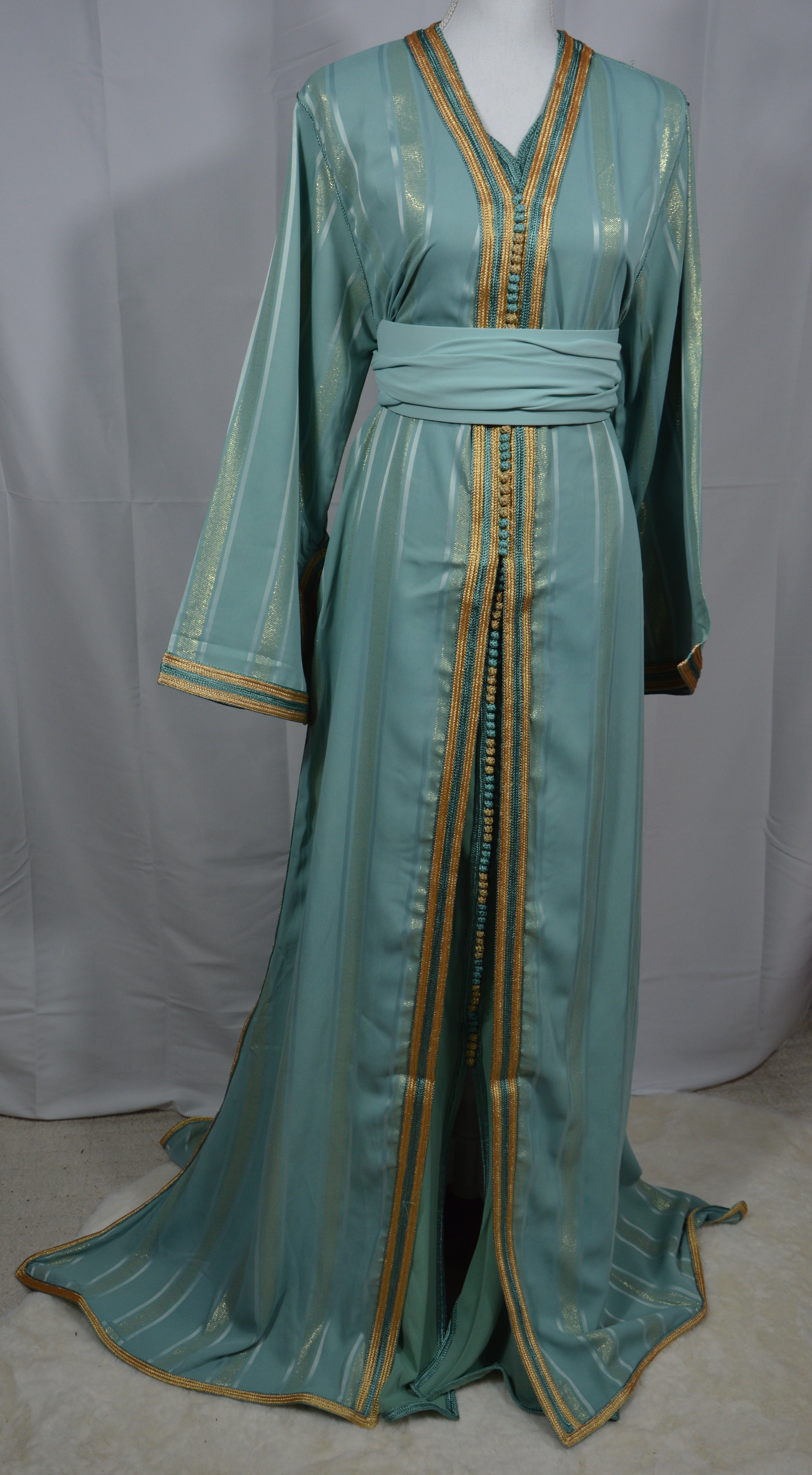 Takchita Céleste Bleu Turquoise – Élégance Royale