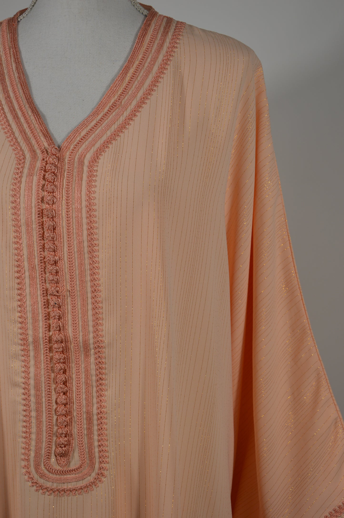 Gandoura Orientale Pailletée – Saumon