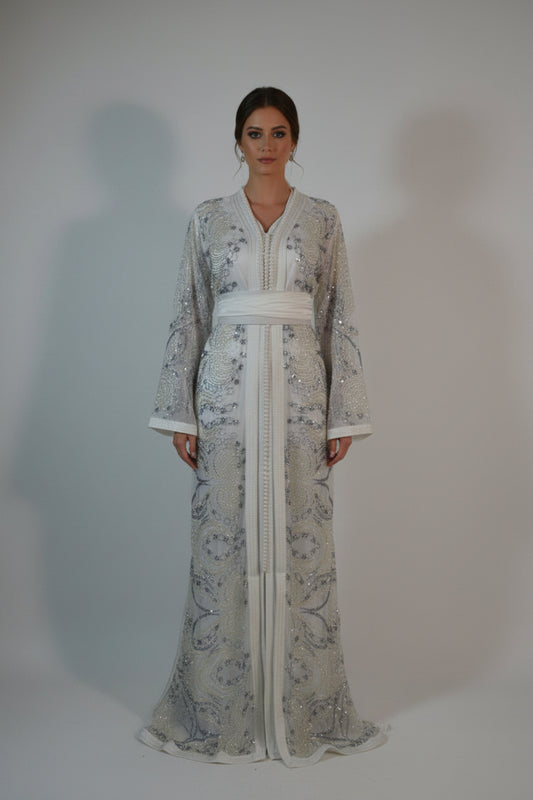 Takchita Crystal Blanche Perlés