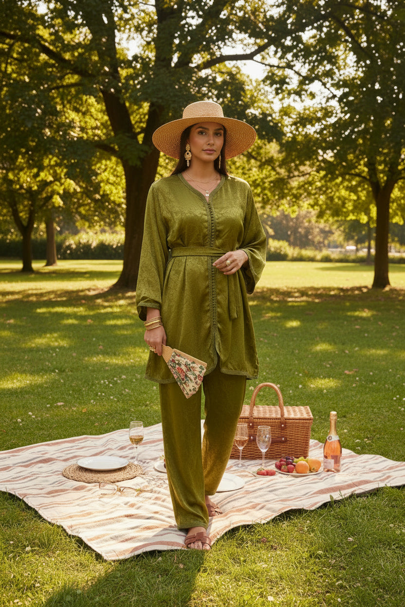 Ensemble Jabador Femme Vert Kaki