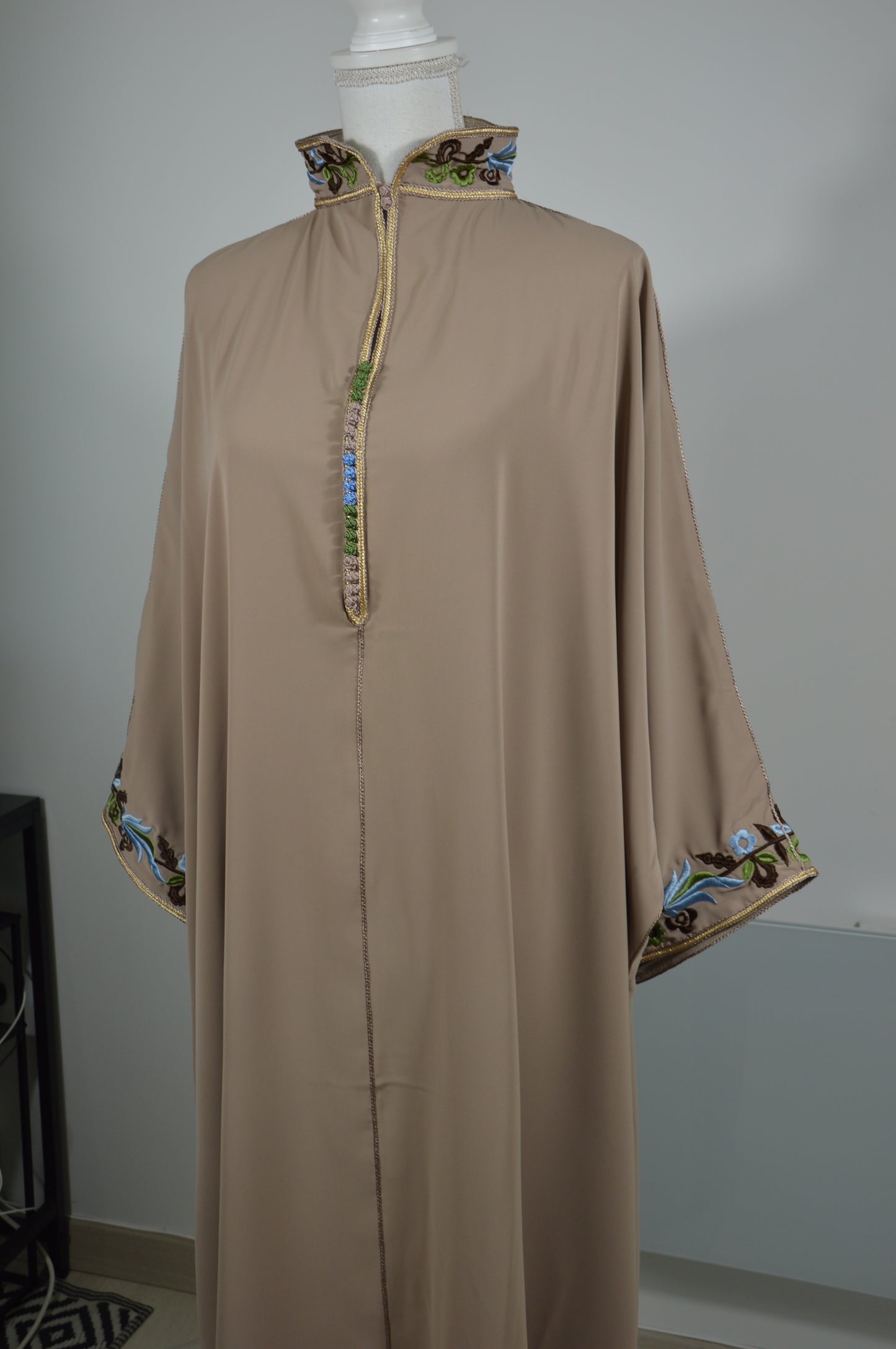 Gandoura Col Montant Nude Cappuccino