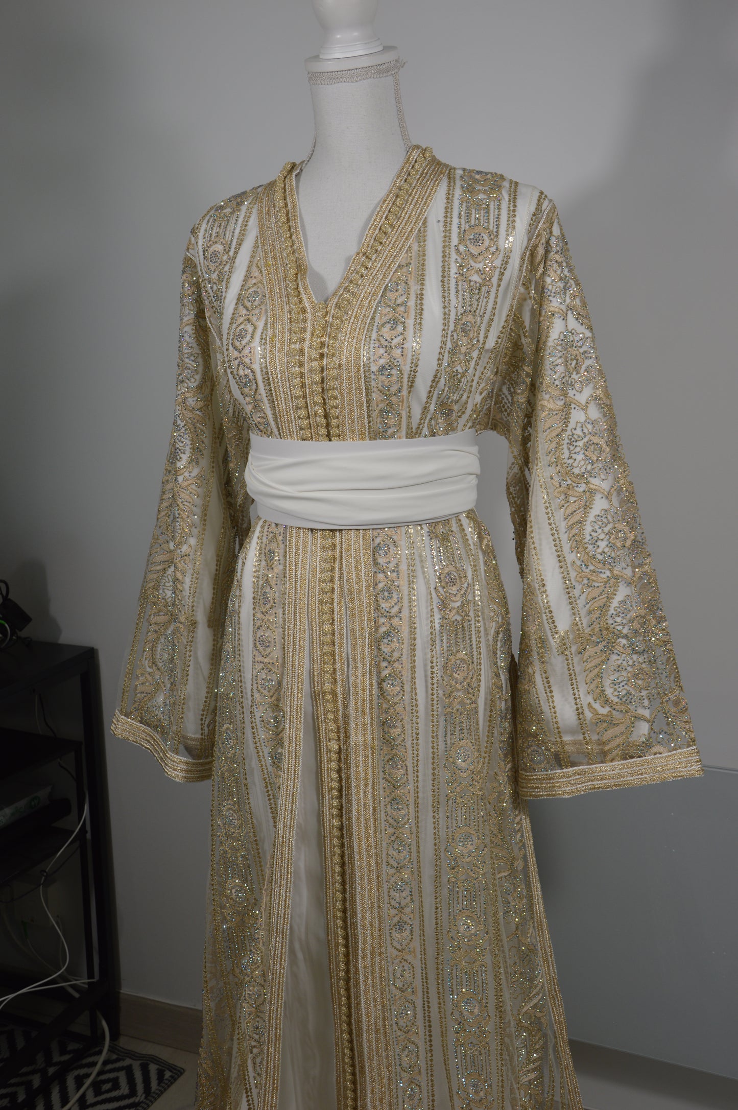 Takchita Sari Haute Couture Blanche