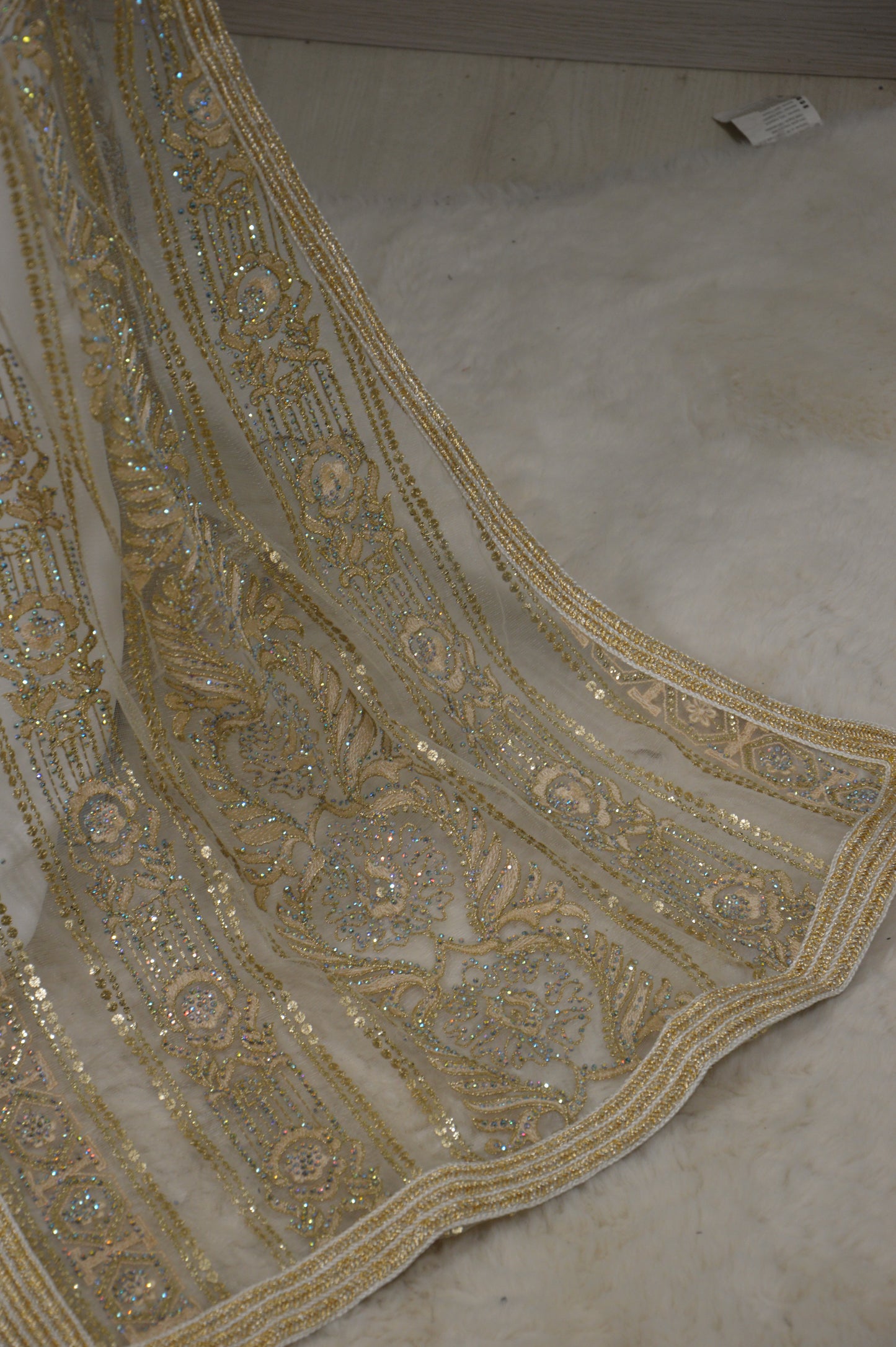 Takchita Sari Haute Couture Blanche