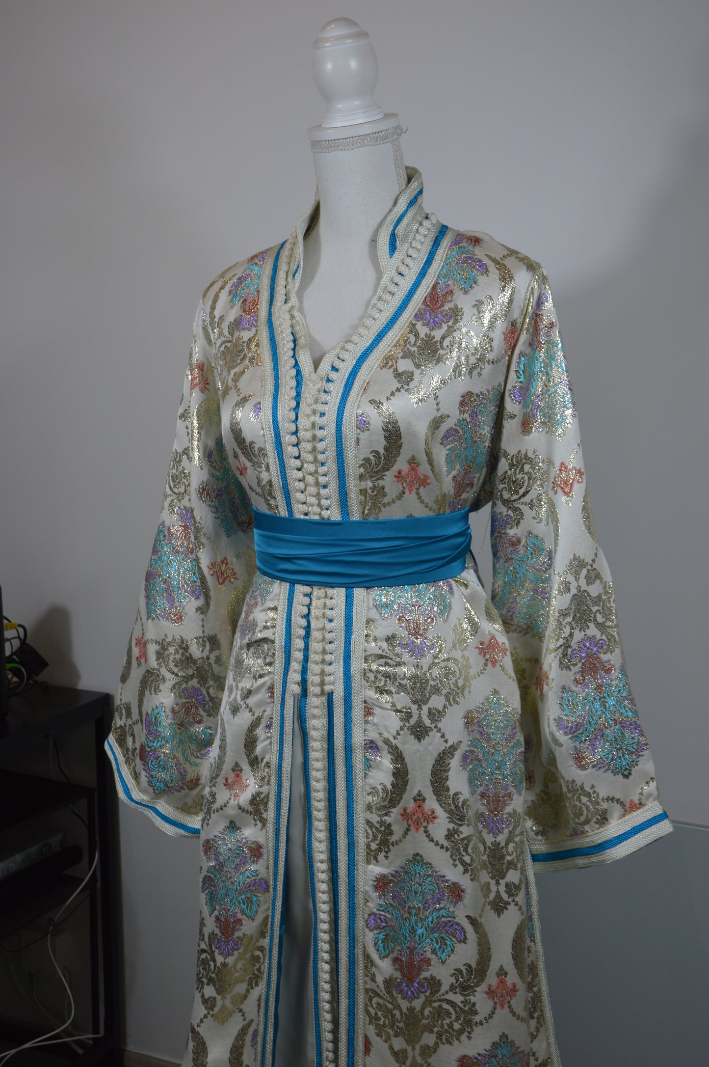 Takchita Omar Doublure Bleu Turquoise