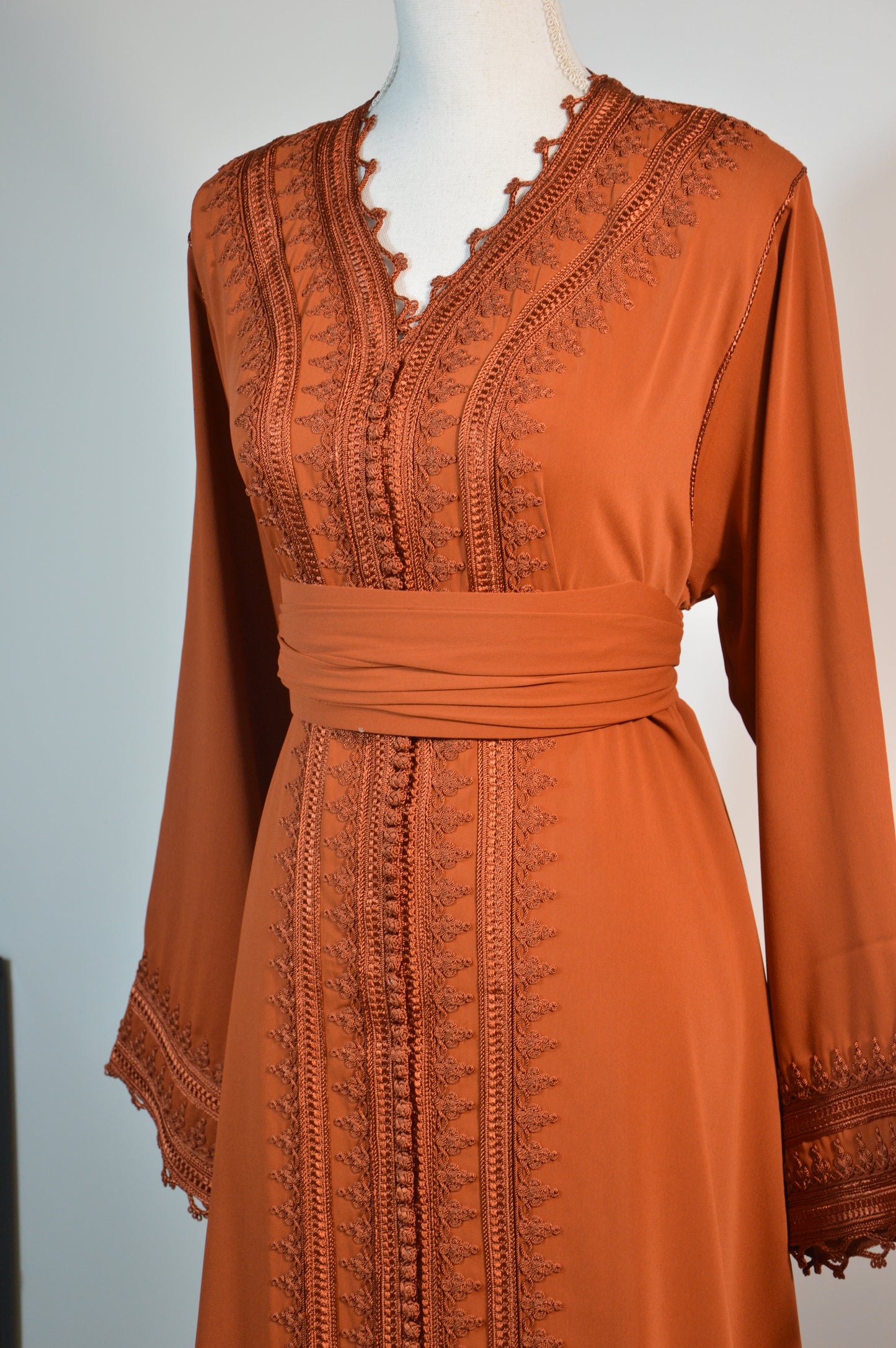 Caftan Malaik — Orange Brique