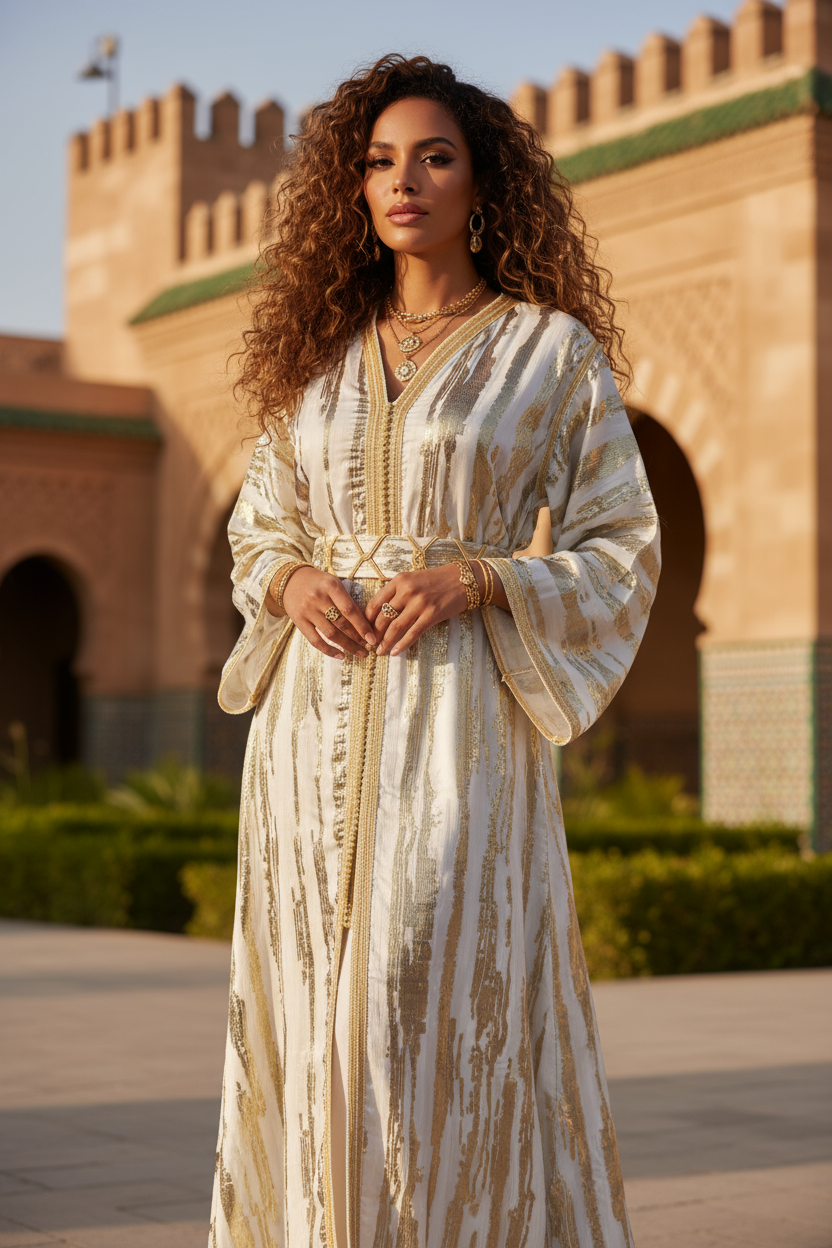 Takchita Royale Blanche – Pureté & Raffinement