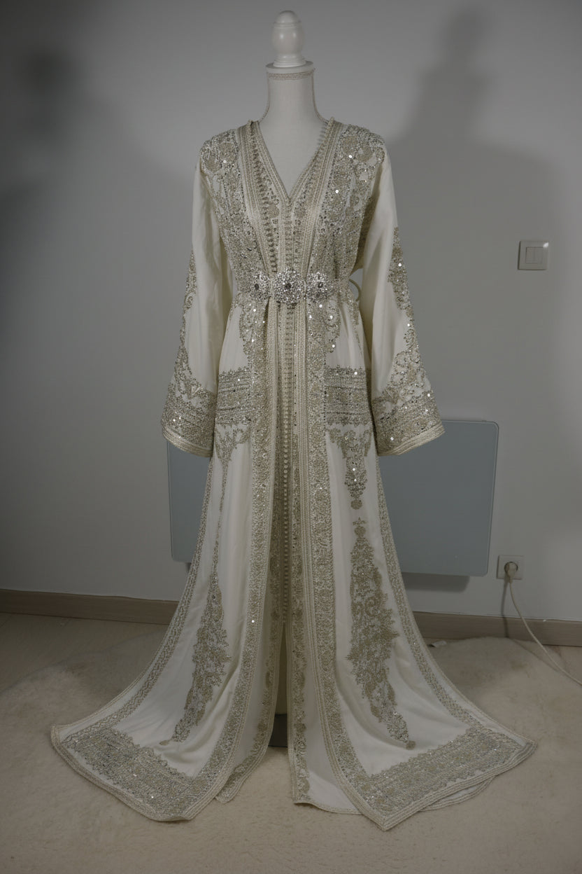 Takchita Bridal Haute Couture Argent