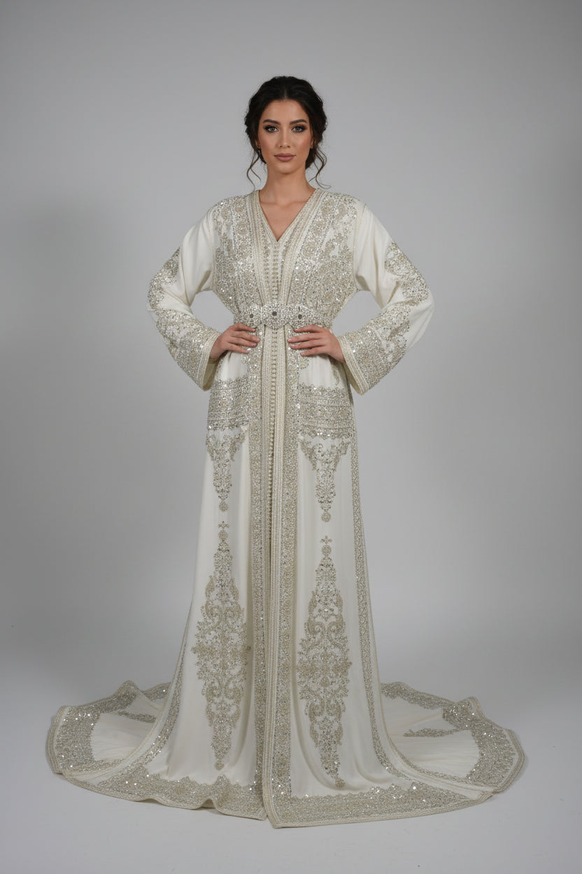 Takchita Bridal Haute Couture Argent