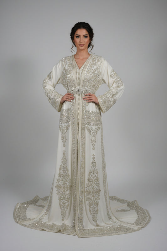 Takchita Bridal Haute Couture Argent