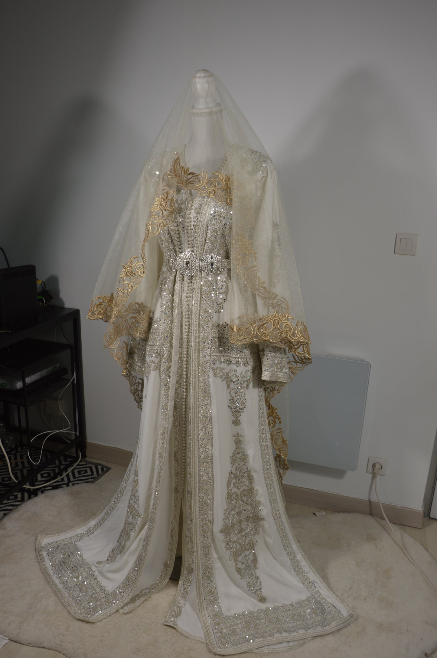Takchita Bridal Haute Couture Argent