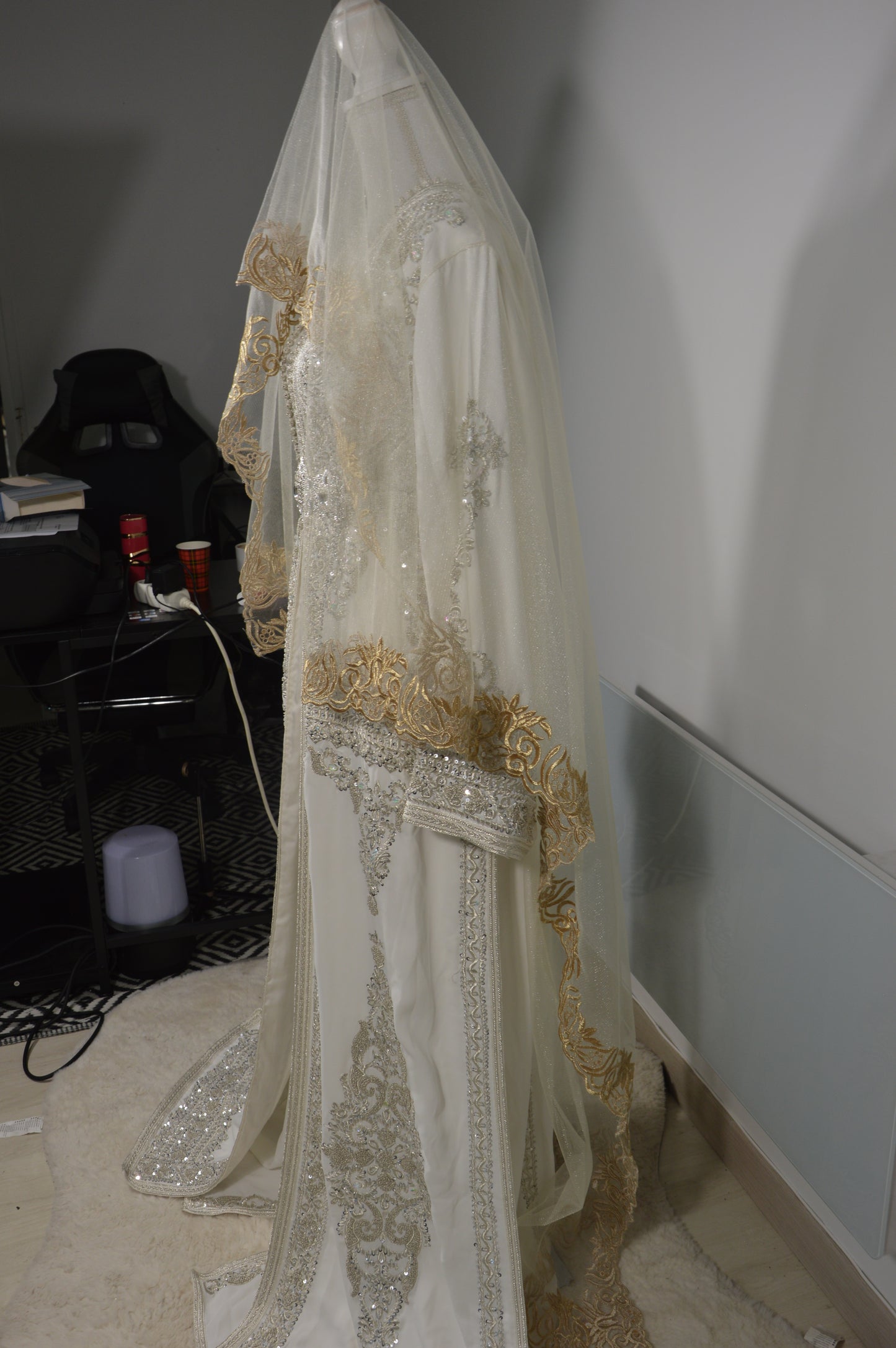 Takchita Bridal Haute Couture Argent